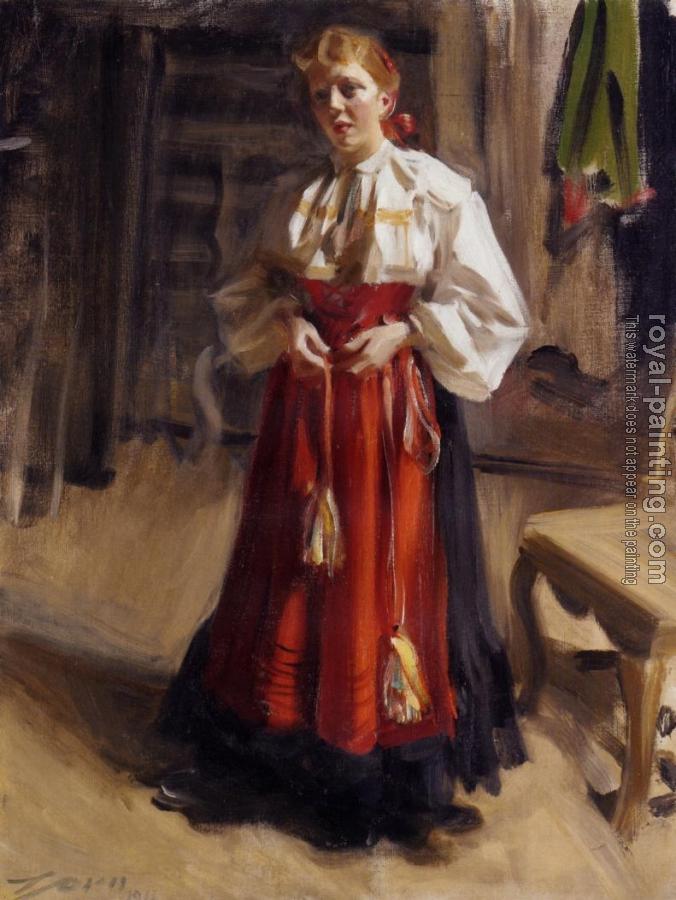 Anders Zorn : Girl in an Orsa Costume